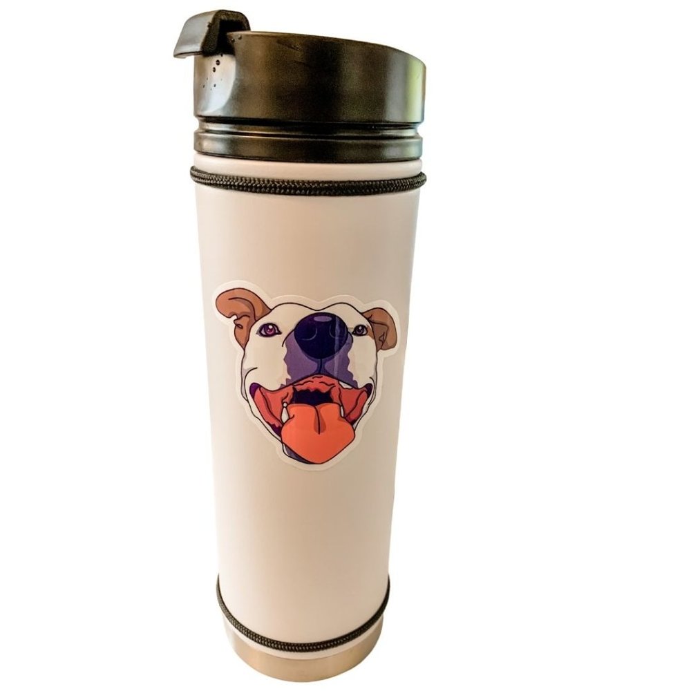 Happy Pitbull Stickers (1β sticker)